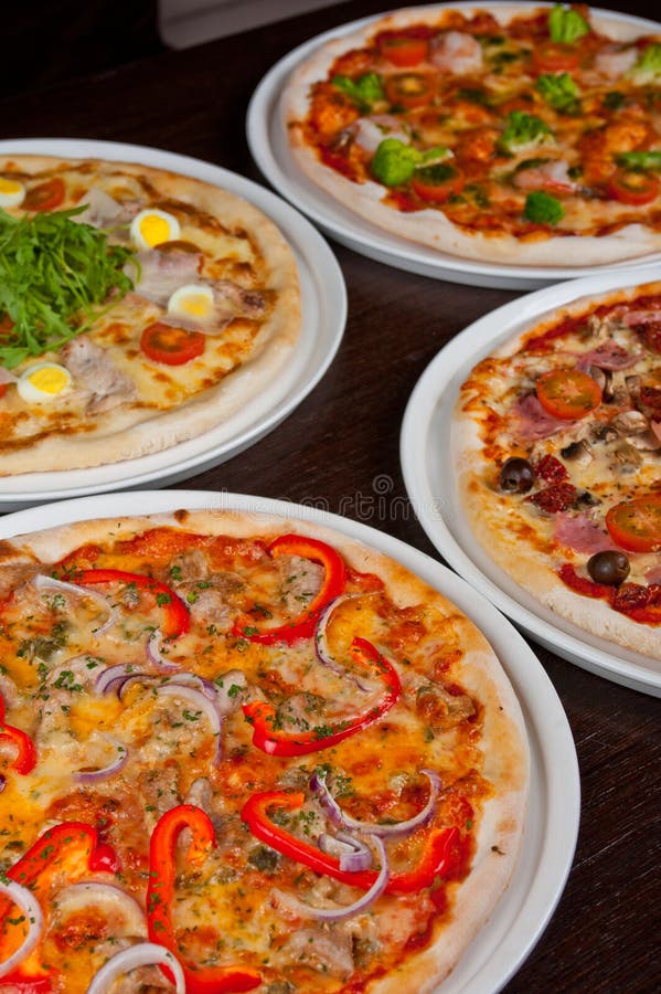 Pizza and Pasta stock photo. Image of food, dinner, broccoli 17451214