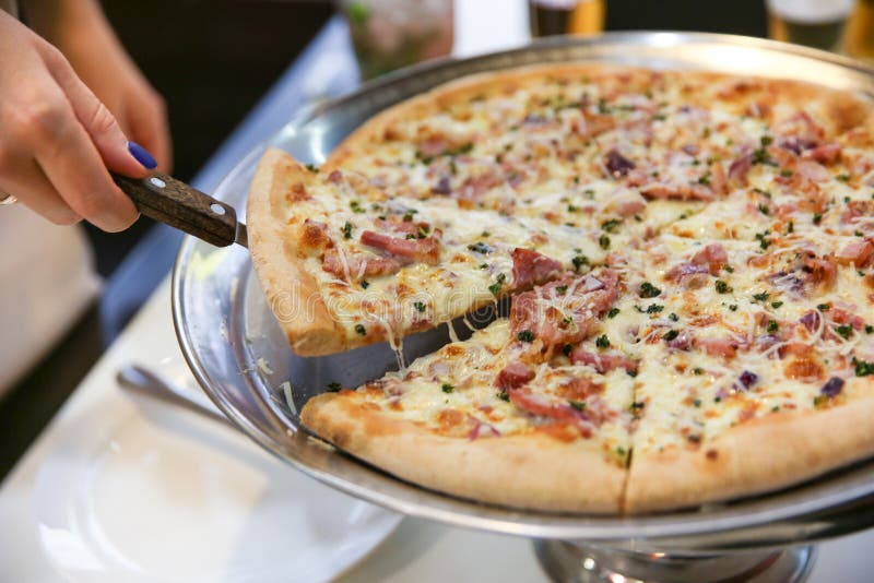 Hot Pizza Dip Tray Of Pizza Toppings Include Ham, Pork, Paprika And