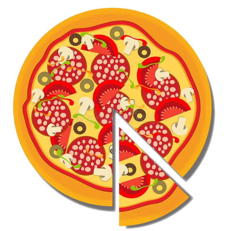 Pizza. vector illustration