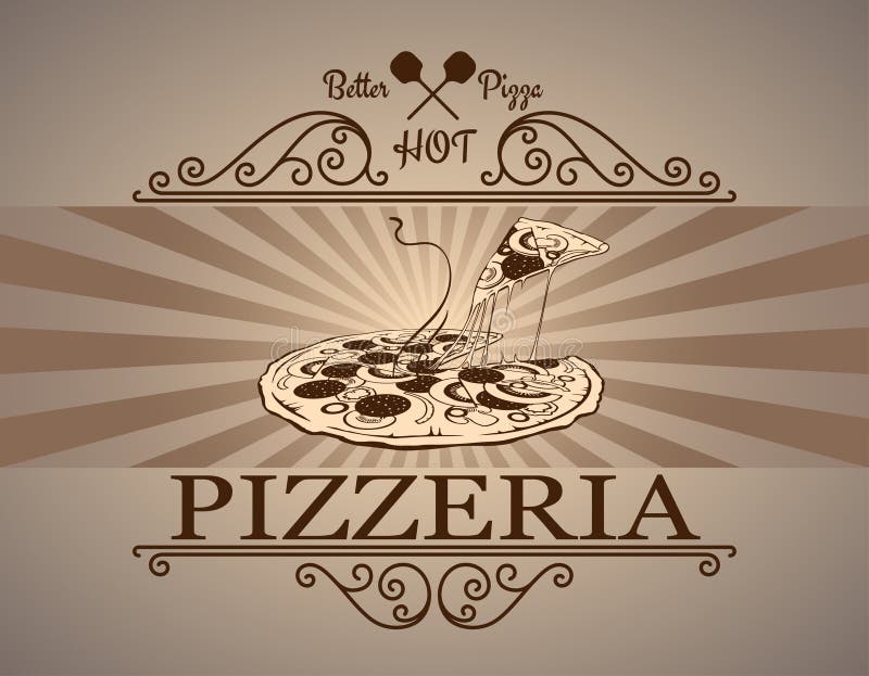 Pizzeria logo stock vector. Illustration of italy, creative 53542564