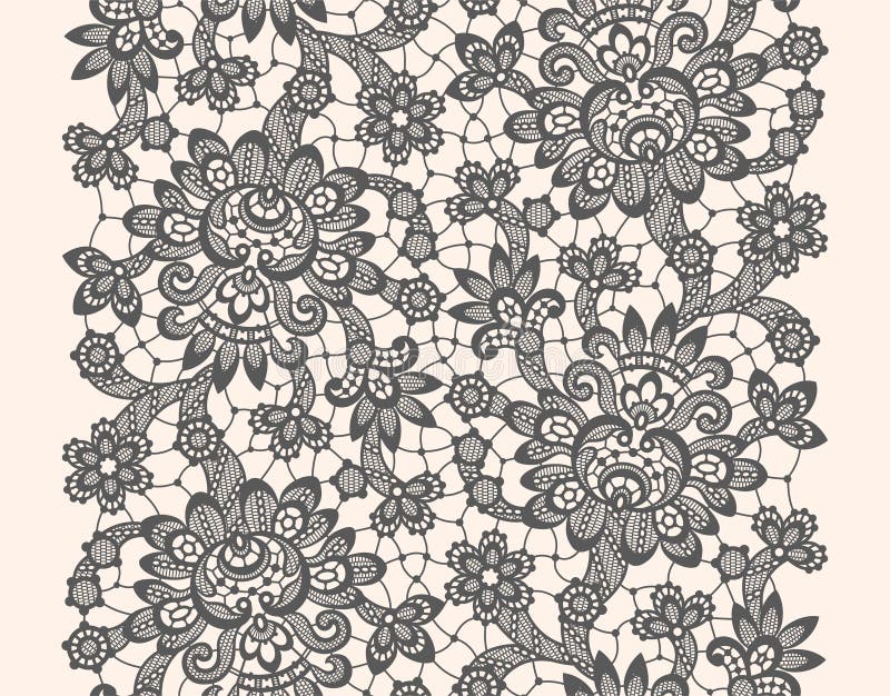 Pizzo nero di vettore illustrazione di stock Pizzo nero di vettore illustrazione di stock
