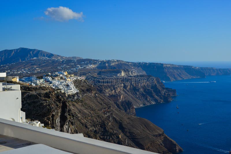 Piękna Santorini wyspa, Grecja zdjęcia royalty free