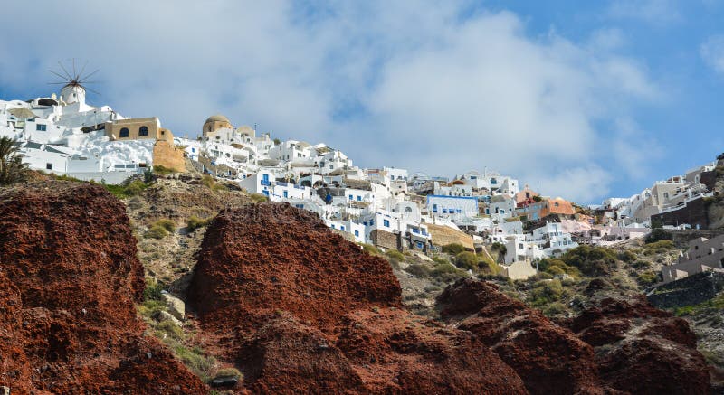 Piękna Santorini wyspa, Grecja zdjęcia stock