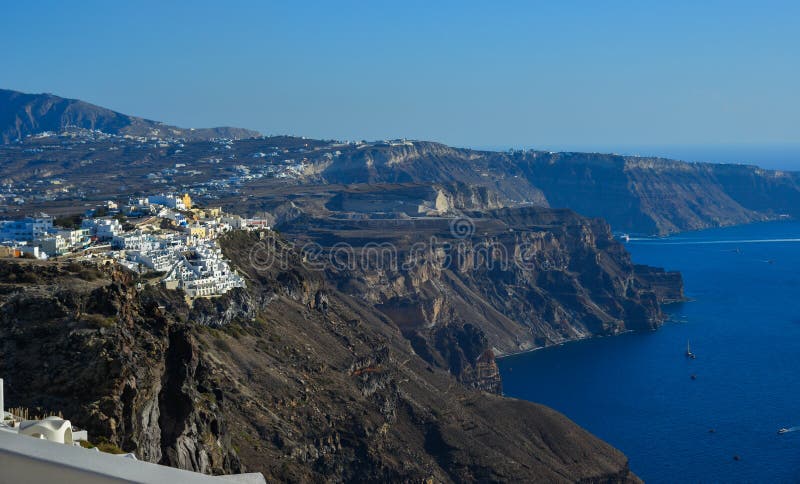 Piękna Santorini wyspa, Grecja fotografia royalty free