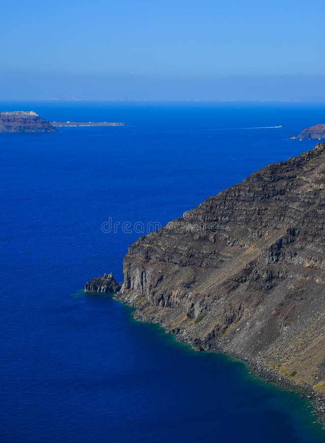 Piękna Santorini wyspa, Grecja zdjęcie royalty free