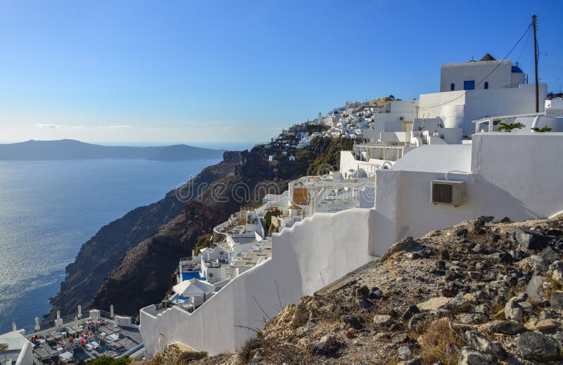 Piękna Santorini wyspa, Grecja zdjęcia royalty free