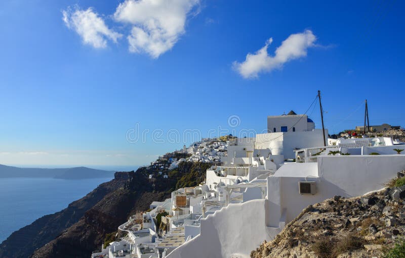 Piękna Santorini wyspa, Grecja fotografia royalty free