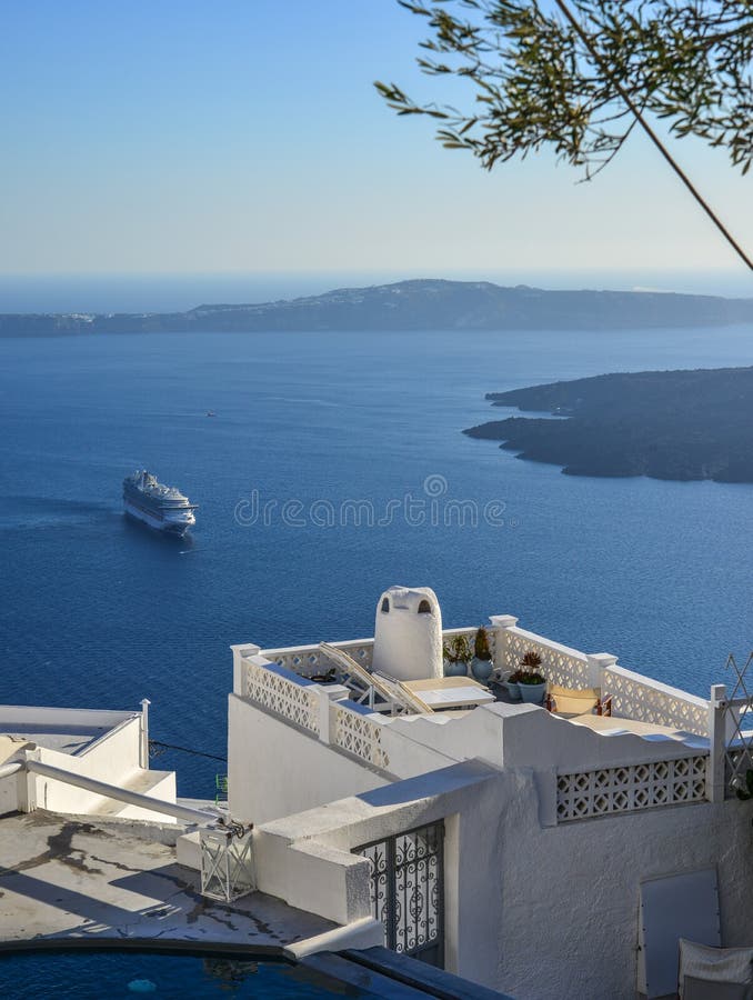 Piękna Santorini wyspa, Grecja zdjęcia royalty free