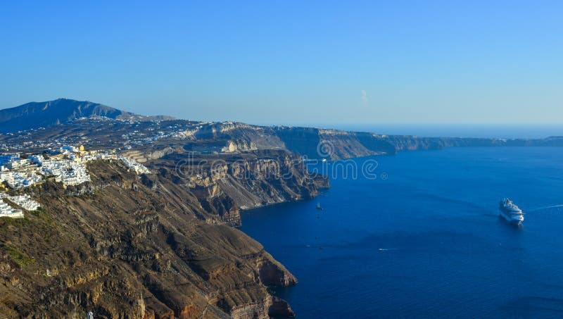 Piękna Santorini wyspa, Grecja zdjęcia stock