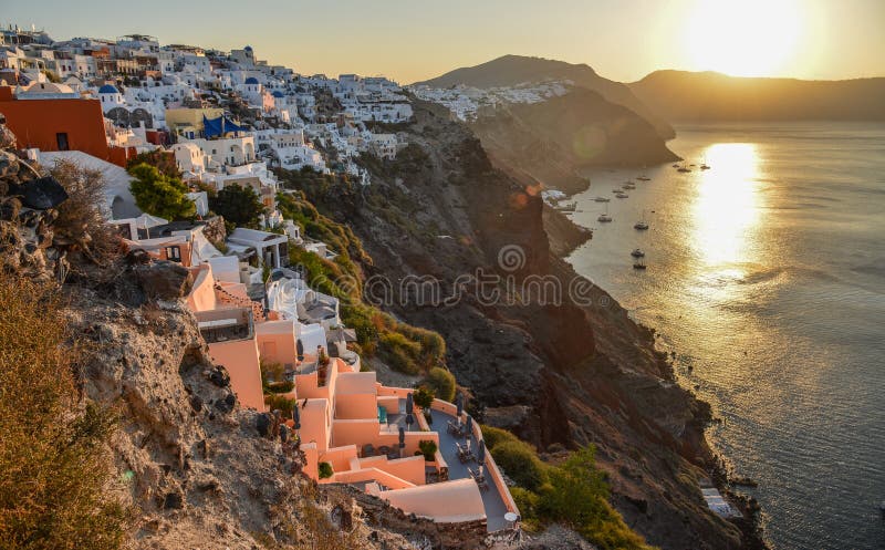 Piękna Santorini wyspa, Grecja zdjęcie royalty free