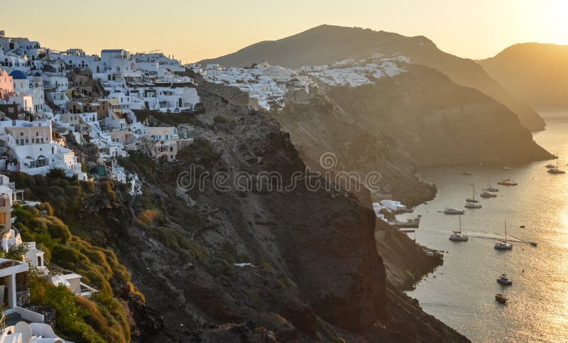 Piękna Santorini wyspa, Grecja zdjęcia royalty free