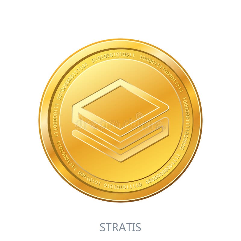 Pièce de monnaie de Cryptocurrency STRATIS