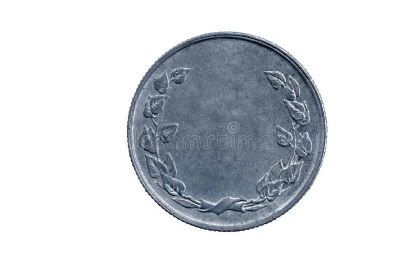 Pièce de monnaie vide avec le monogramme des feuilles pour des concepteurs image libre de droits Pièce de monnaie vide avec le monogramme des feuilles pour des concepteurs image libre de droits