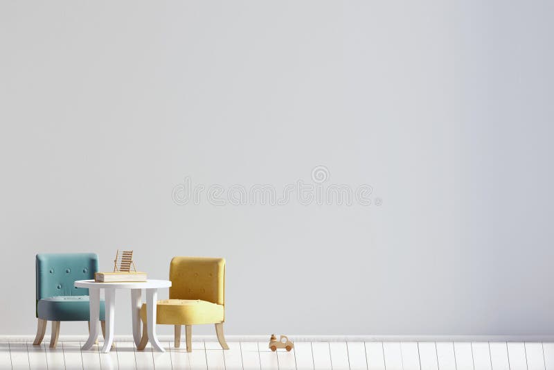 Pièce en pastel du ` s d'enfant playroom Style moderne illustration 3D MOIS illustration stock Pièce en pastel du ` s d'enfant playroom Style moderne illustration 3D MOIS illustration stock