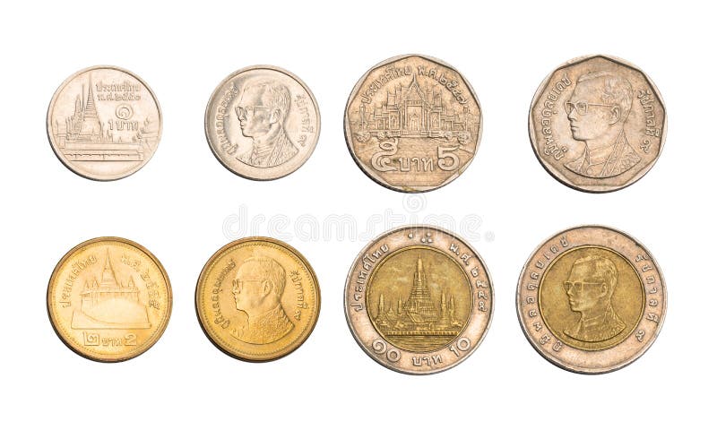 Pi ces De Monnaie De Baht Tha landais De La Tha lande Image Stock pi-ces-de-monnaie-de-baht-tha-landais-de-la-tha-lande-image-stock