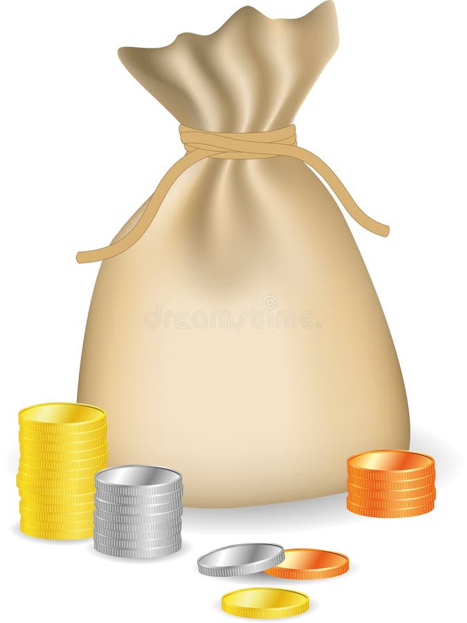 Pièces de monnaie de vecteur illustration libre de droits Pièces de monnaie de vecteur illustration libre de droits