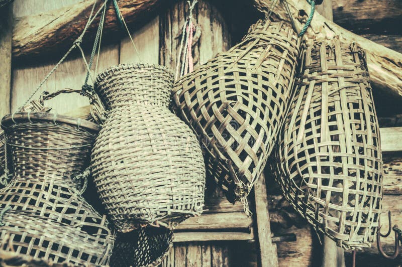 Artbmade Folklorique De Grenouille De La Vannerie En Bambou Photo stock