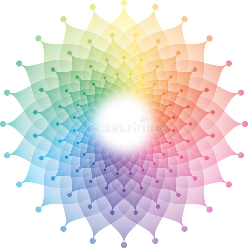 Piękna Lotosowego kwiatu mandala ikona ilustracji Piękna Lotosowego kwiatu mandala ikona ilustracji