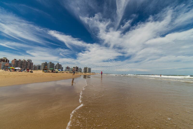 Piękna plaża Punta Del Este, Urugwaj obrazy royalty free Piękna plaża Punta Del Este, Urugwaj obrazy royalty free