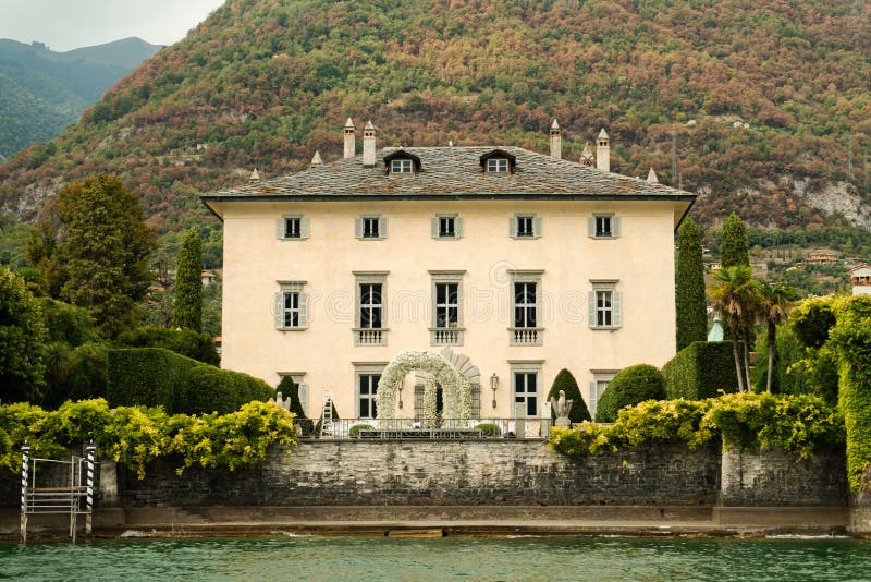 Lake Como,Italy: September 3,2022- Beautiful villa Balbiano in Lake Como. Lake Como,Italy: September 3,2022- Beautiful villa Balbiano in Lake Como