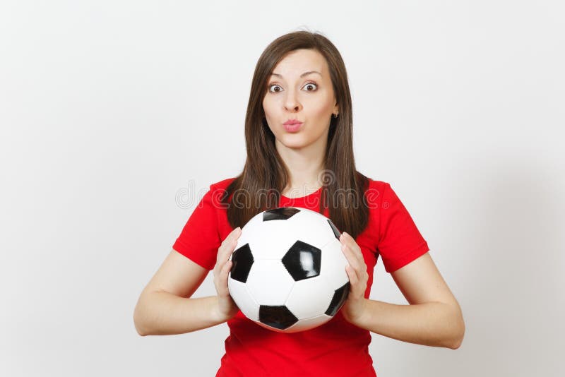 Piękni Europejscy młodzi ludzie, fan piłki nożnej lub gracz na białym tle, Sport, sztuka, zdrowie, zdrowy stylu życia pojęcie zdjęcia stock Piękni Europejscy młodzi ludzie, fan piłki nożnej lub gracz na białym tle, Sport, sztuka, zdrowie, zdrowy stylu życia pojęcie zdjęcia stock