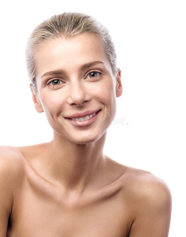 Piękno portret piękna młoda kobieta z miłym uśmiechem zdjęcie royalty free Piękno portret piękna młoda kobieta z miłym uśmiechem zdjęcie royalty free