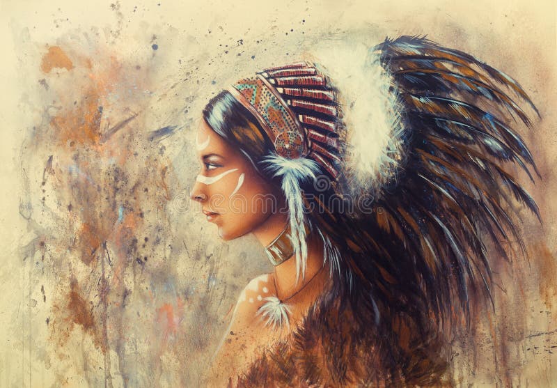 Piękny airbrush obraz młoda indyjska kobieta jest ubranym bi ilustracja wektor Piękny airbrush obraz młoda indyjska kobieta jest ubranym bi ilustracja wektor