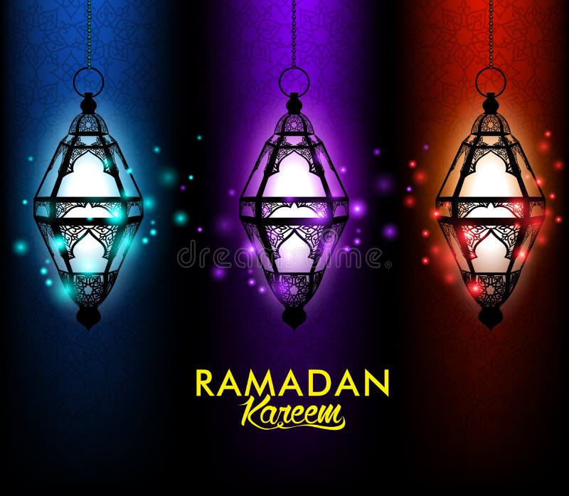 Piękny Elegancki Ramadan Kareem lampion lub Fanous ilustracji Piękny Elegancki Ramadan Kareem lampion lub Fanous ilustracji