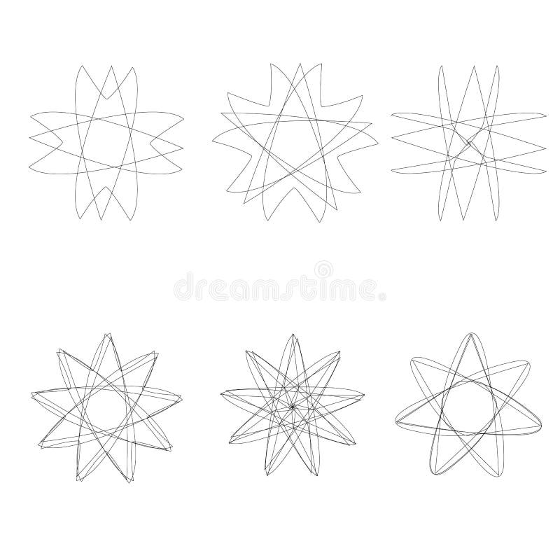 Piękny geometryczny wzór gra główna rolę ikony ilustracja wektor Piękny geometryczny wzór gra główna rolę ikony ilustracja wektor