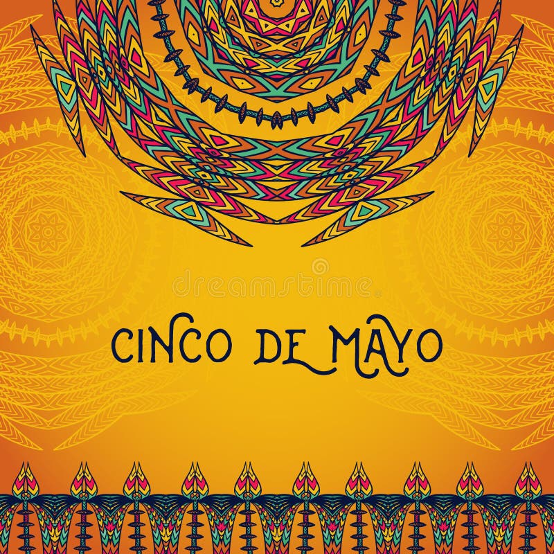 Piękny kartka z pozdrowieniami, zaproszenie dla Cinco de Mayo festiwalu Projekta pojęcie dla Meksykańskiego fiesta wakacje ilustracja wektor Piękny kartka z pozdrowieniami, zaproszenie dla Cinco de Mayo festiwalu Projekta pojęcie dla Meksykańskiego fiesta wakacje ilustracja wektor