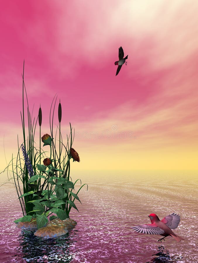 piękny seascape ilustracji piękny seascape ilustracji