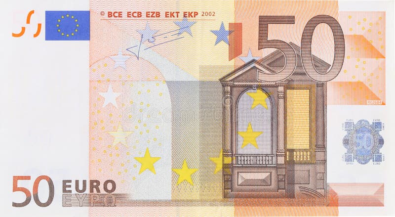 Pięćdziesiąt euro banknot.