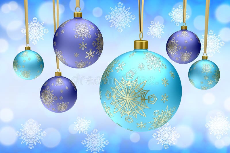 Piłek bauble boże narodzenia kolorowi ilustracji