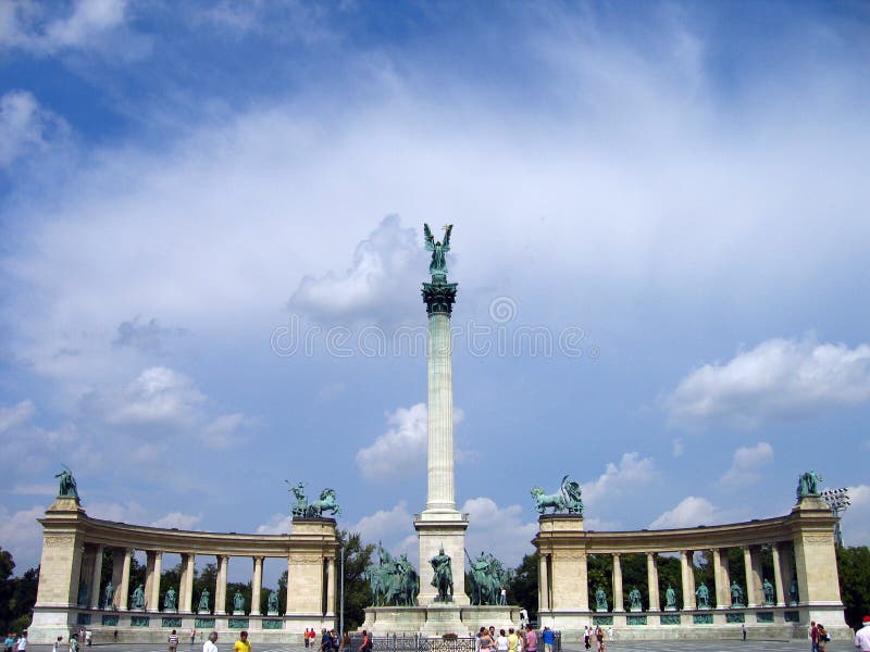 plac Hungary budapesztu bohaterów zdjęcia stock plac Hungary budapesztu bohaterów zdjęcia stock