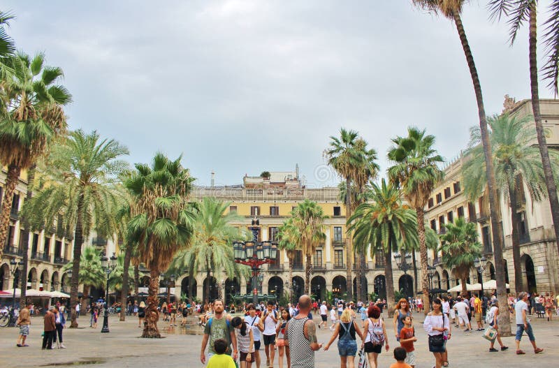 placa barcelona reial стоковая фотография placa barcelona reial стоковая фотография