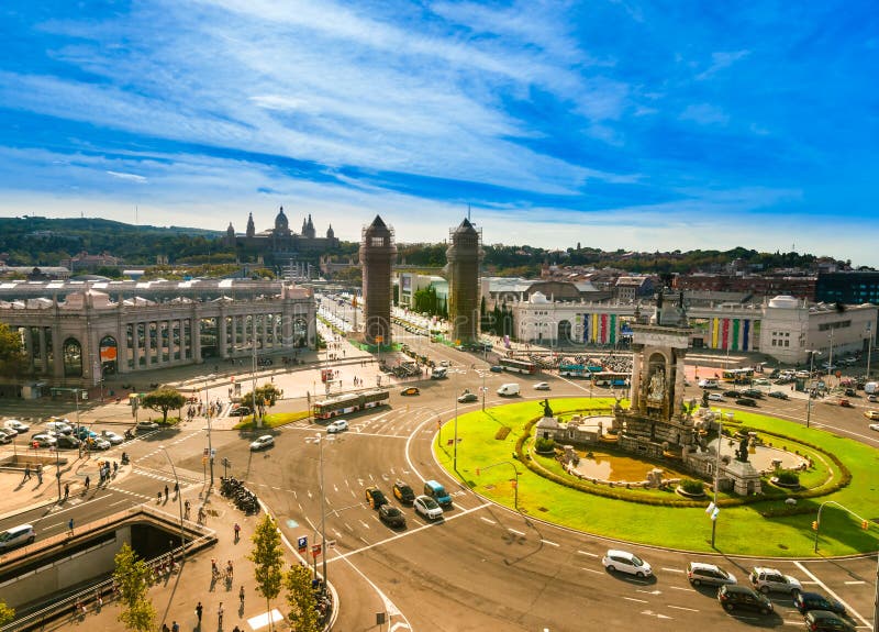 Placa de espanya in Barcelona. Spain