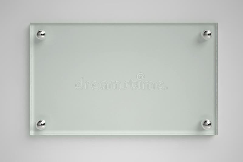 Placa de vidro transparente ilustração stock Placa de vidro transparente ilustração stock