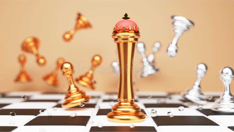 Tabuleiro de xadrez dourado para jogo 2d