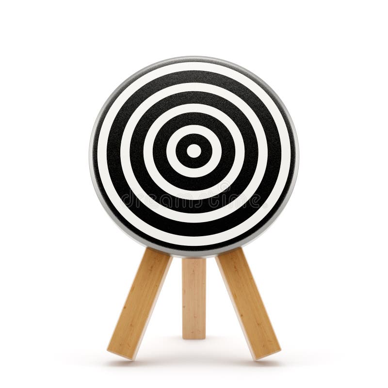 Placa do alvo isolada ilustração royalty free