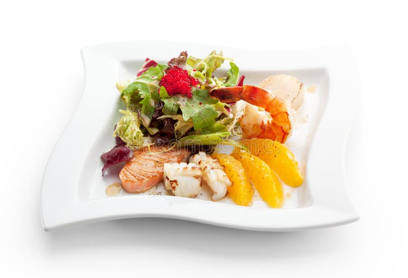 Prato de Marisco fotografia de stock royalty free