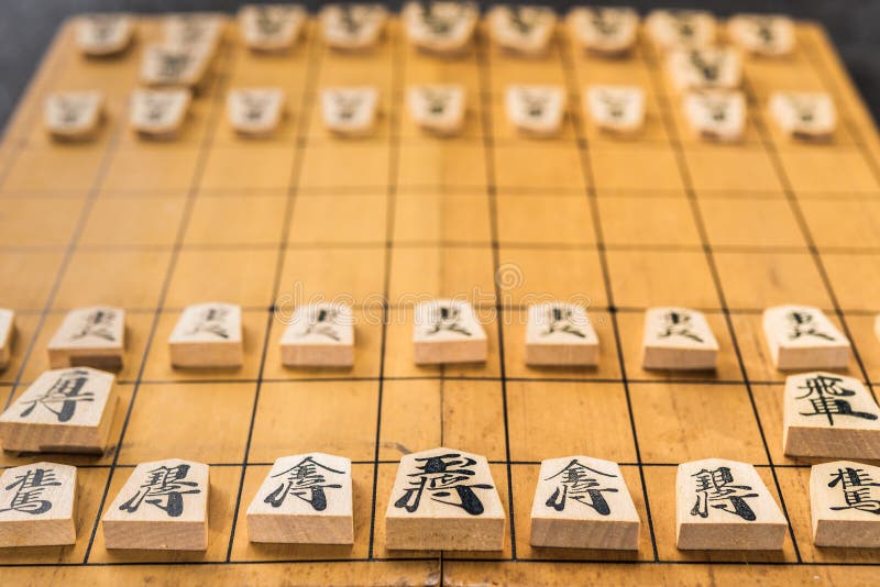 Jogos De Mesa Japoneses Da Estratégia Da Xadrez Em Japão Foto de