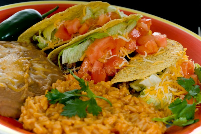 Placa mexicana del alimento fotos de archivo Placa mexicana del alimento fotos de archivo