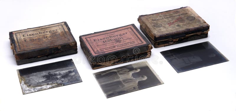 Placas de cristal fotográficas fotografía de archivo libre de regalías Placas de cristal fotográficas fotografía de archivo libre de regalías