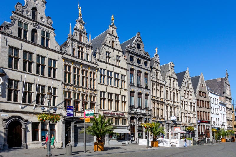 Place d'Anvers Grote Markt photographie stock