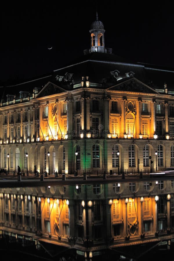 Place De La Bourse, Bordeaux Image stock Image du ressort, crépuscule