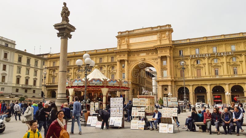 Place de R?publique ? Florence image stock Place de R?publique ? Florence image stock