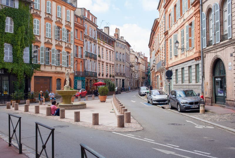 Place De Santes Scarbes Square in Toulouse Centre Editorial Photography ...