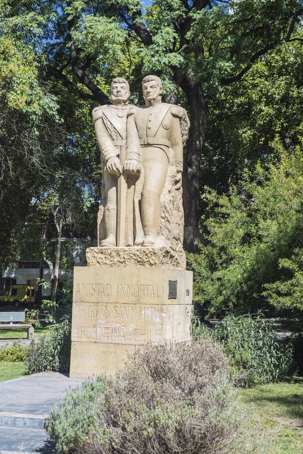Place du Chili à Mendoza, Argentine photo stock