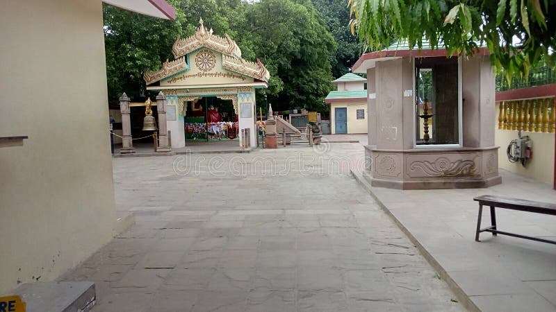 Place of giving first sermon of lord Buddha stock image
