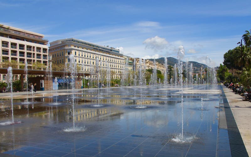 Beautiful Place Massena,Nice, French Riviera Stock Photo - Image of ...